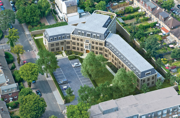 Historic lodge converted into flats off Clapham Common