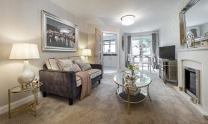 Hepworth Court show apartment living room